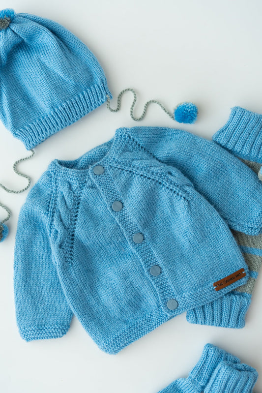 Sky & Sea Adventure Pyjama Set- Blue & Grey