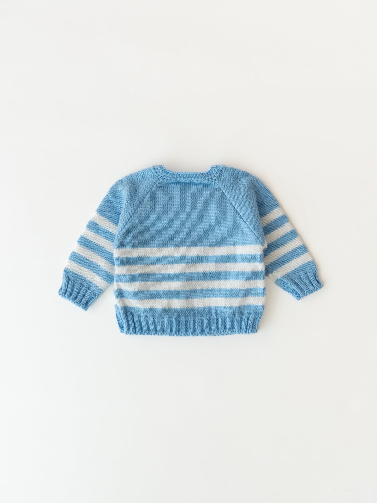 Stripy Fun Pyjama Set- Blue & White