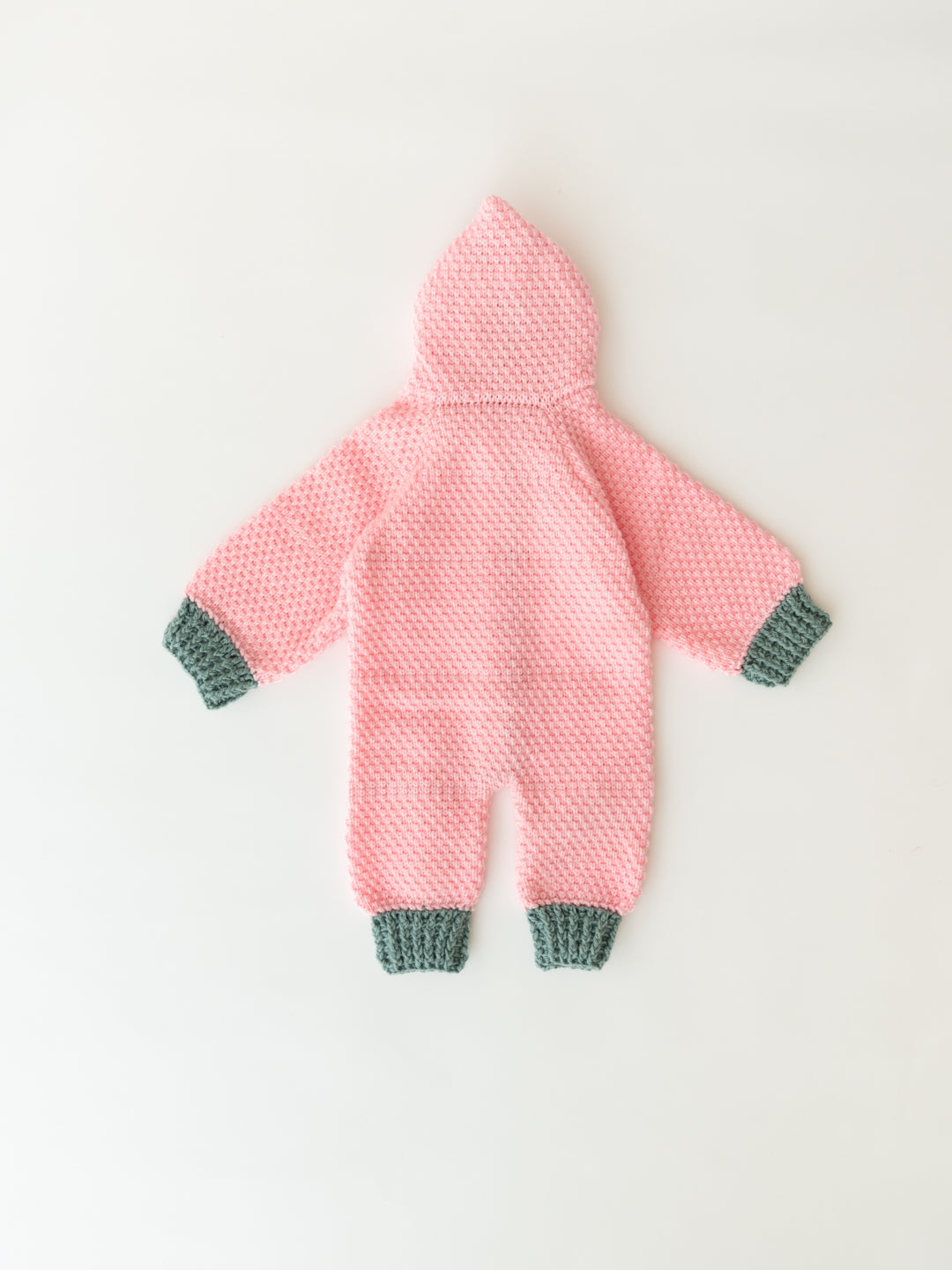 Handmade Romper/ Bodysuit Set- Pink & Grey