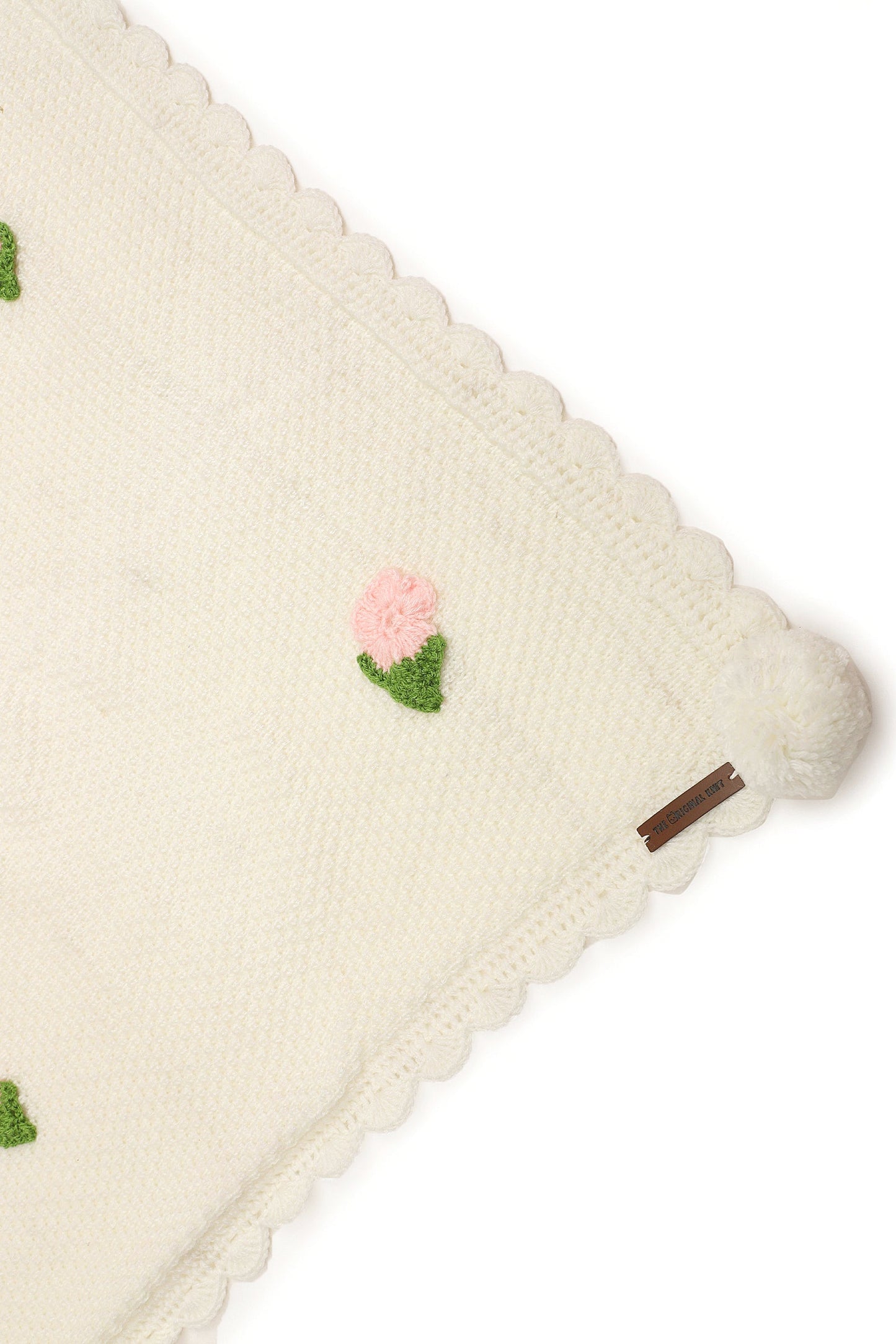 Blossom Snuggle Blanket- Off White