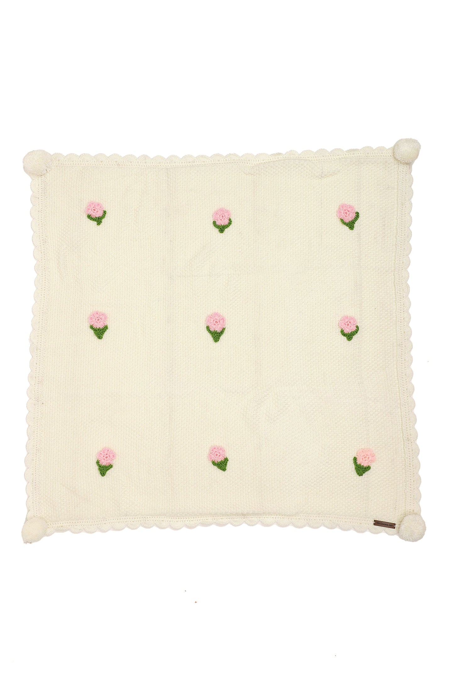 Blossom Snuggle Blanket- Off White