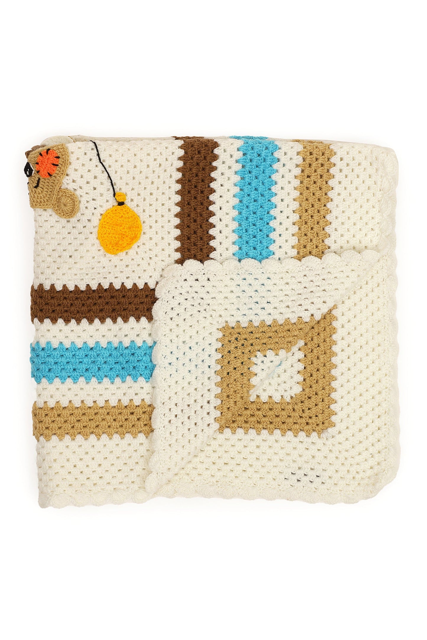 Balloon Bear Snuggle Blanket - Off White