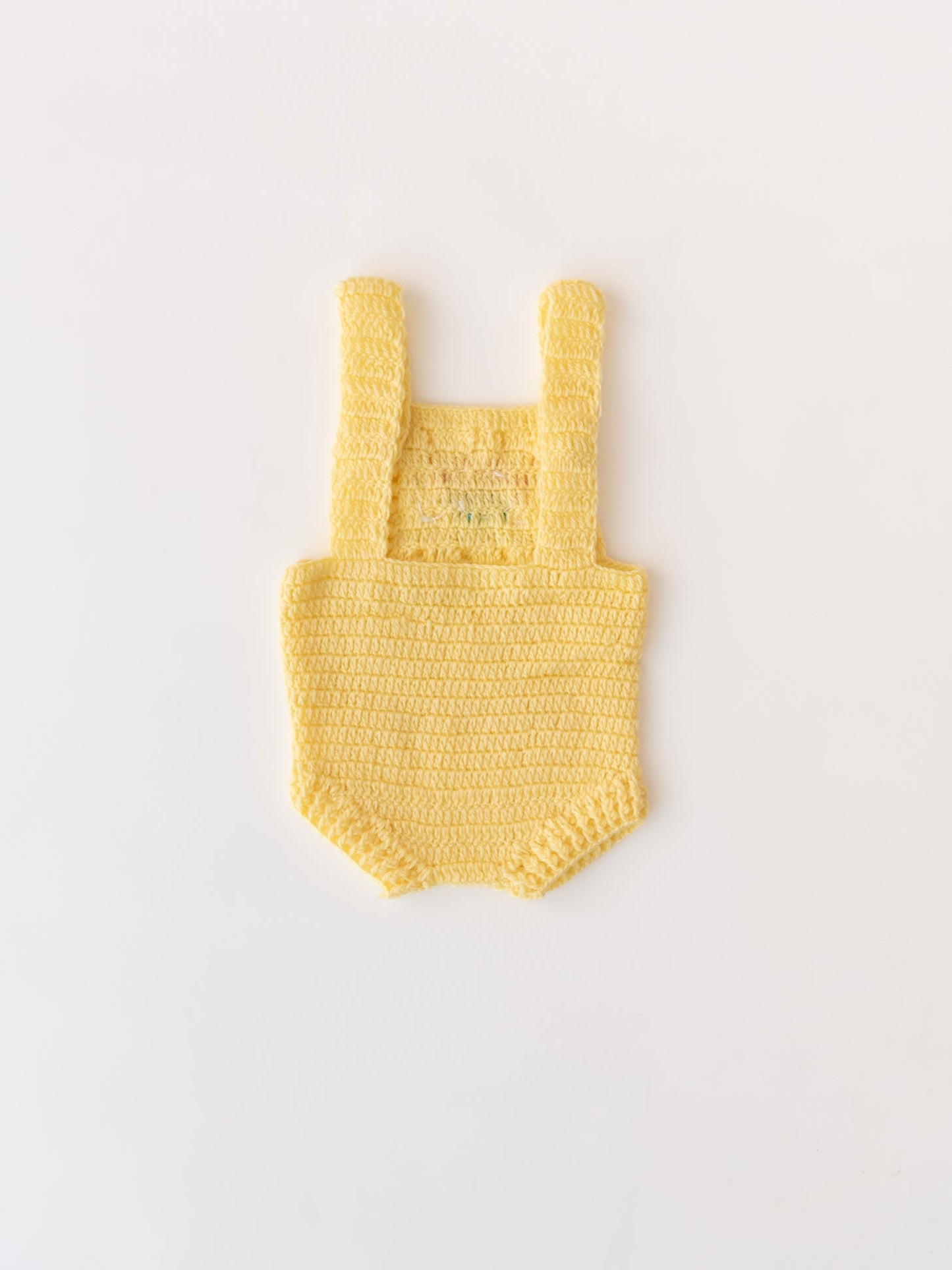 A Piece of Rainbow Romper Set- Off White & Lemon Yellow