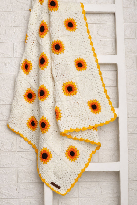 Sunshine Bloom Blanket – Sunflower Granny Squares