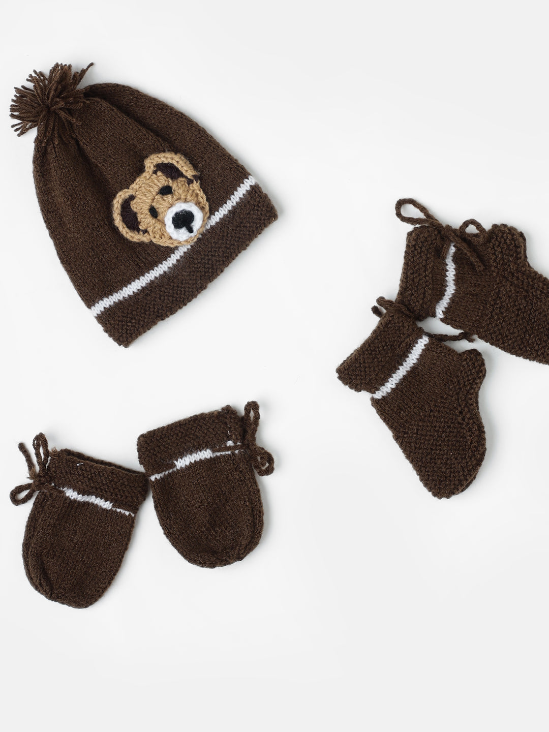 Beary Cute Sweater Set- Brown