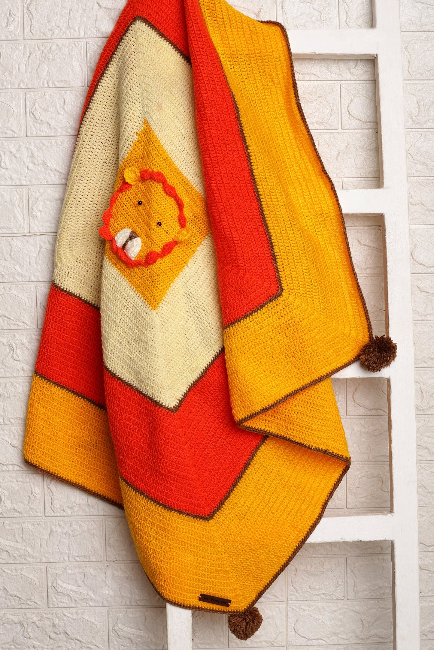 Roar & Snuggle Blanket- Yellow & Orange