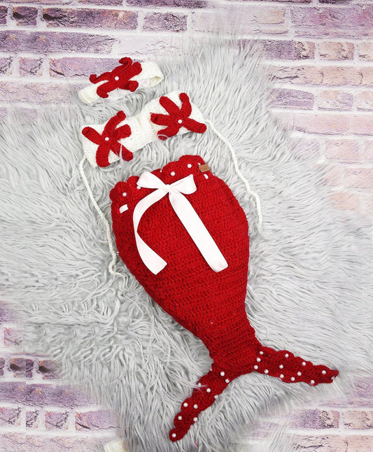 Mermaid Photography Outfit- Red