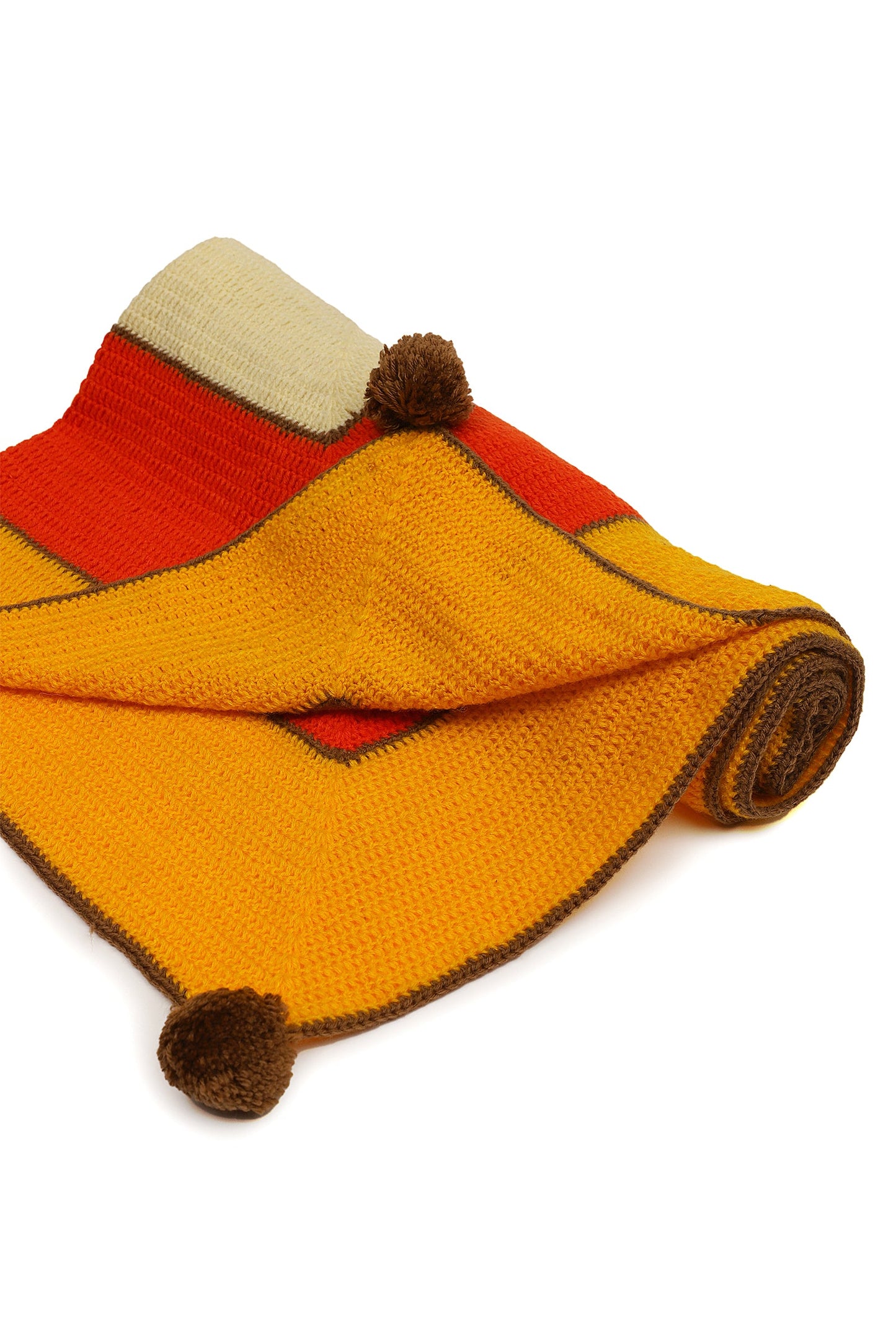 Roar & Snuggle Blanket- Yellow & Orange
